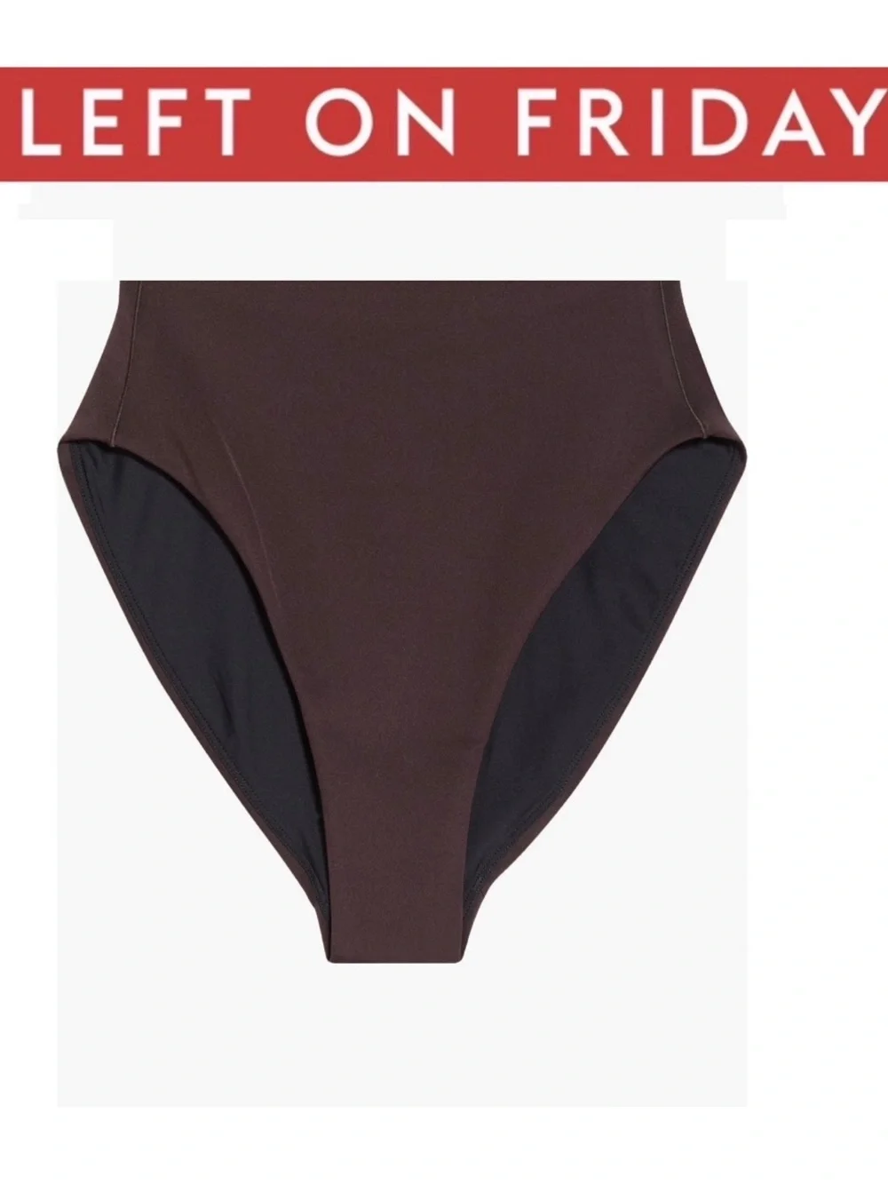 Left On Friday  cold brew High-Waist Bikini Bottom